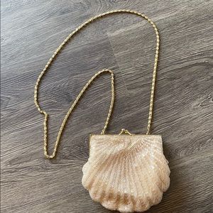 Vintage Mermaid Beaded Purse